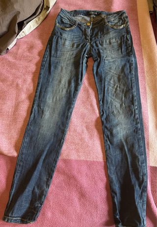 Jeans bambina Miss Blumarine con strass