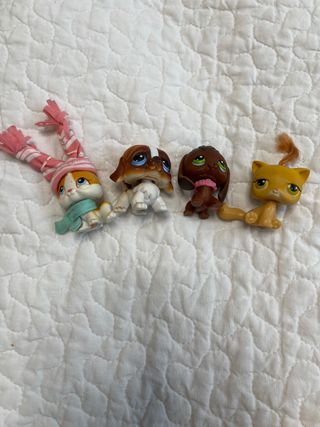 Lote 4 figuras Littlest Pet Shop