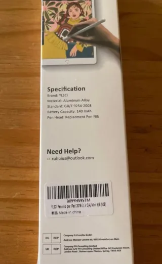 Lápiz Táctil YLSCI para iPad con Rechazo de Palma