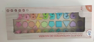 Juguete madera educativo números y formas