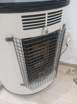 Protector estufa pellets metal