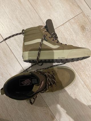 Zapatillas Botas Vans Impermeables Térmicas Verdes