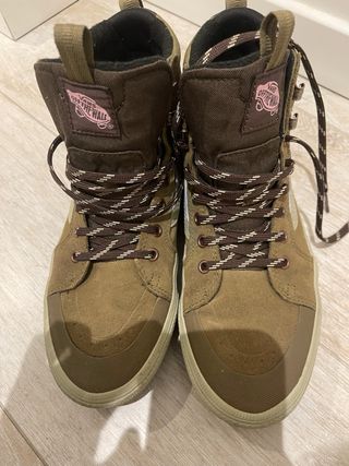 Zapatillas Botas Vans Impermeables Térmicas Verdes