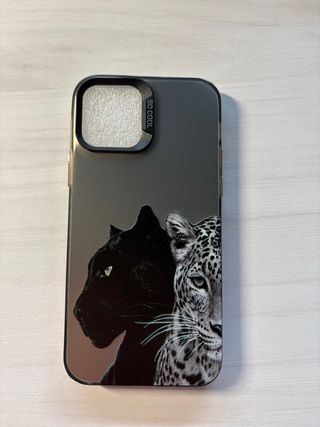Funda iPhone 12 Diseño Pantera y Leopardo