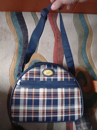 Neceser  Cuadros Azul Multicolor