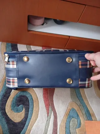 Neceser  Cuadros Azul Multicolor