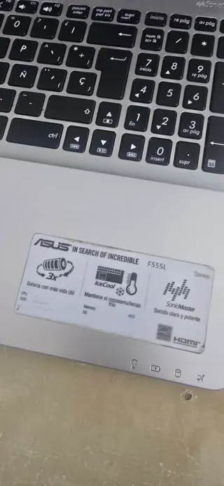 Portátil Asus F555L para piezas