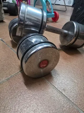 Pareja Mancuernas Cromadas Salter