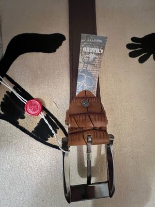 Cintura Charro Pelle Marrone con Cartellino