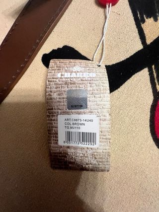 Cintura Charro Pelle Marrone con Cartellino