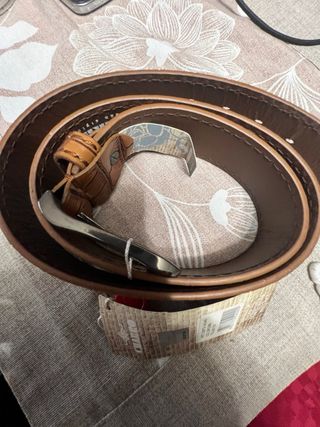 Cintura Charro Pelle Marrone con Cartellino