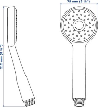 Alcachofa Ducha Ikea VALLAMOSSE Nueva