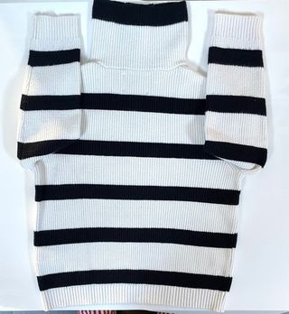 Maglione Zara Kids 9 anni righe nere bianche polo