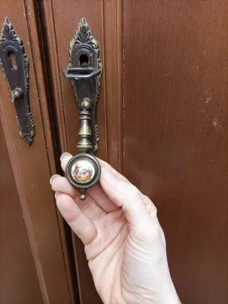 Pareja Puertas Antiguas Vintage Madera Años 60