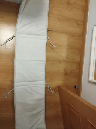 Protectores de cuna blanco y rosa,blanco y verde