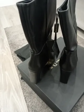 Botines Massimo Dutti Piel Negro