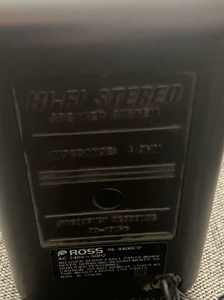 Altavoces Ross RE-4400CD vintage retro 80s