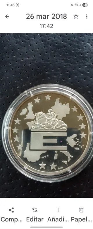 Medalla Alemania ECU 1994 Plata