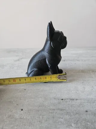 Statua bulldog francese nera