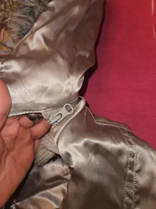 Chaqueta Bomber Plateada Talla S Jennyfer