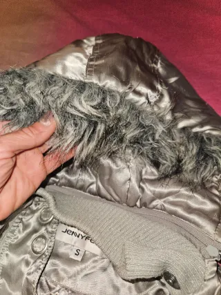 Chaqueta Bomber Plateada Talla S Jennyfer