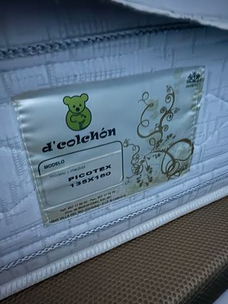 Canapé con colchón de 135