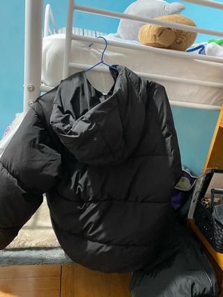 Abrigo acolchado Zara negro