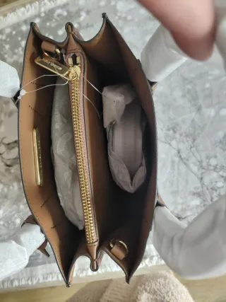 Bolso Michael Kors Marrón y Dorado