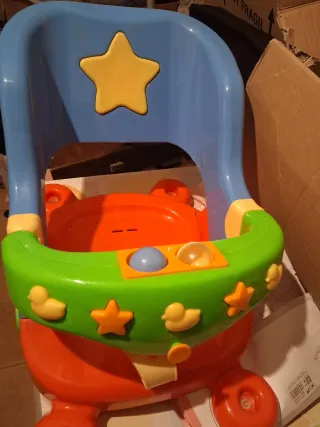 Silla de baño para bebé con estrellas y patitos
