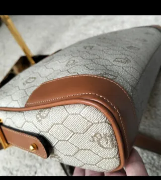 Bolso Christian Dior bandolera beige y marrón
