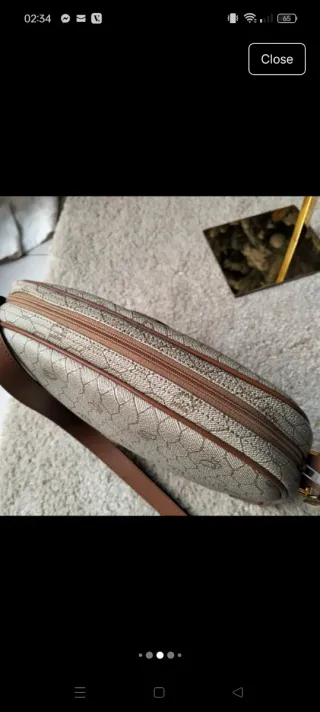 Bolso Christian Dior bandolera beige y marrón