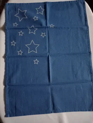 Set 2 strofinacci cotone stelle