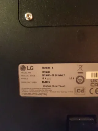 Monitor Gaming LG 32GN600 32" 2K 165hz HDR