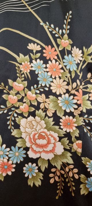 Elegante camisa estilo oriental Blanco talla M