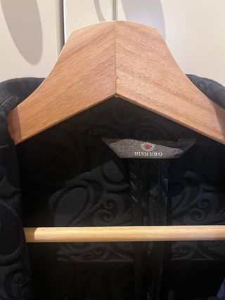 Chaqueta americana azul oscuro estampada