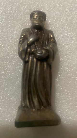 Antiguo ajedrez bronce cristianos contra moriscos