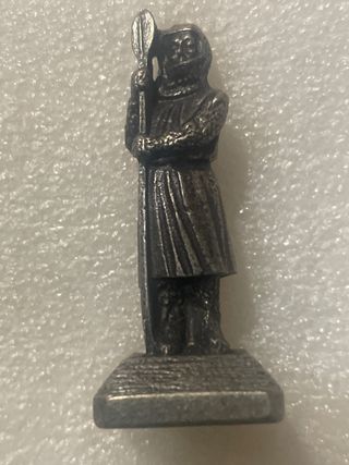 Antiguo ajedrez bronce cristianos contra moriscos