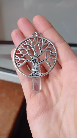 Ciondolo Albero della Vita con Quarzo