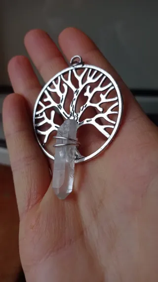 Ciondolo Albero della Vita con Quarzo