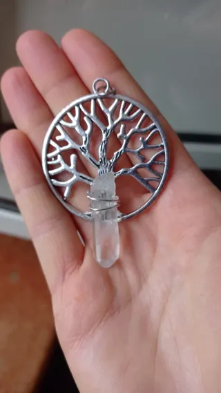 Ciondolo Albero della Vita con Quarzo