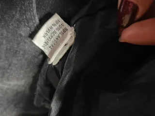 Cárdigan Vintage Angora Negro Detalles