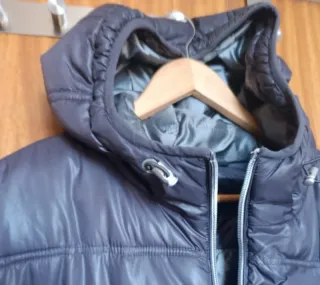 Cazadora Acolchada Celio Gris Metalizado Talla XL