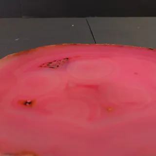 Grande fetta di Agata rosa