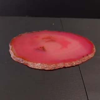 Grande fetta di Agata rosa
