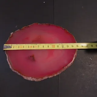 Grande fetta di Agata rosa