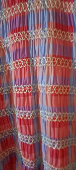 Blusa moda italianacuadros rosa y morado