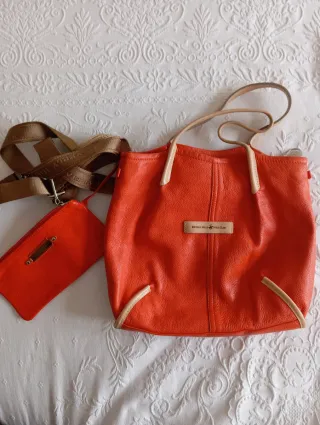 Borsa Pelle Beverly Hills Polo Club Arancione