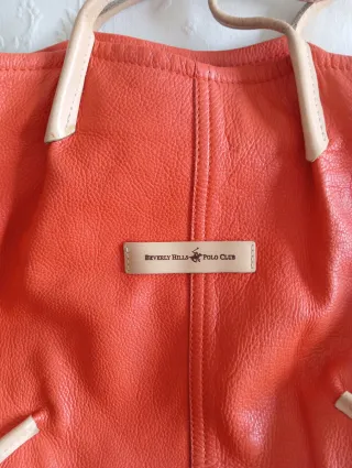 Borsa Pelle Beverly Hills Polo Club Arancione