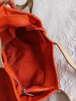 Borsa Pelle Beverly Hills Polo Club Arancione