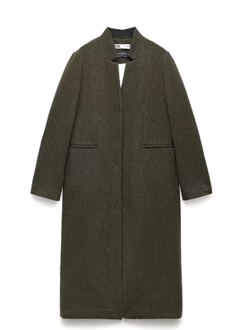 Cappotto donna ZARA in lana Manteco